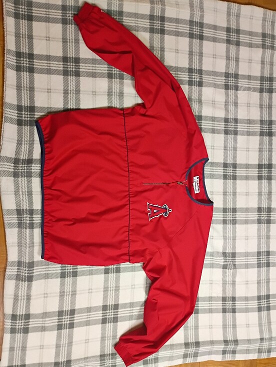 Majestic Other - Los Angeles Angels Pullover Jacket Mens XXL Red 1/4 Zip MLB Baseball Majestic